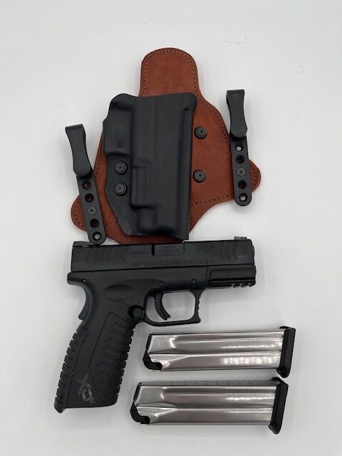 ​Springfield Armory XD9 MM 3.8 in Barrel  1 Leather IWB Pancake Holster